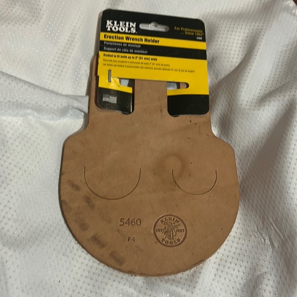Klein Tools 5460 Erection Wrench Holder Spud Wrench Leather Construction Trades - Picture 1 of 2